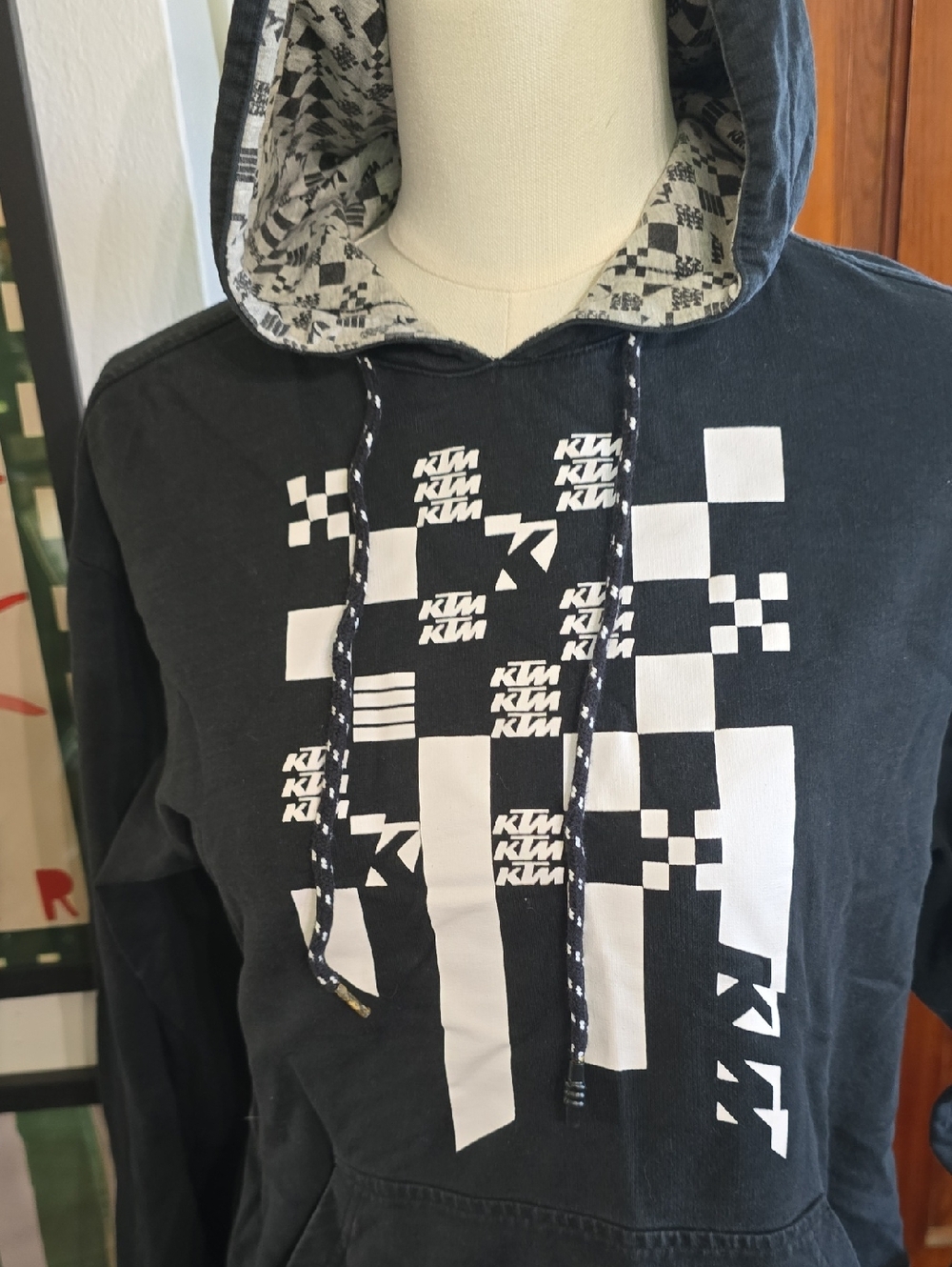 Vintage KTM Black Graphic Pullover Hoodie - Picture 2 of 4